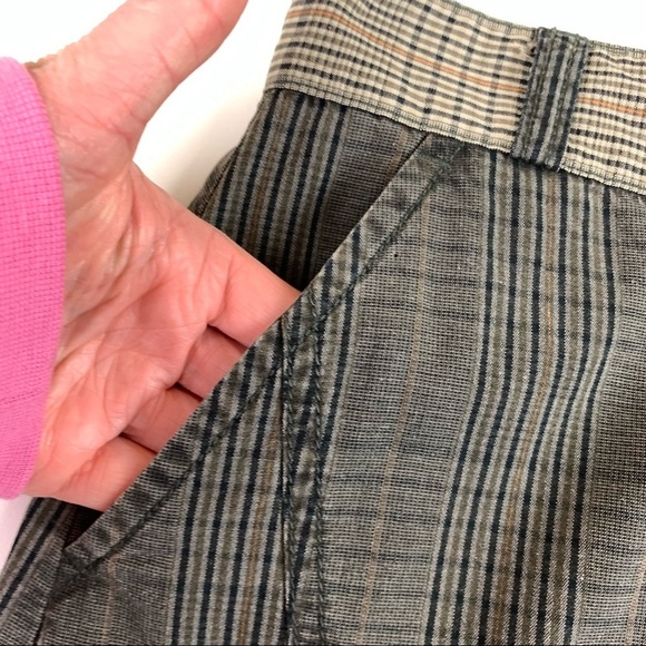 SOLOLA Brown Plaid Skirt size 38 - Picture 2 of 10